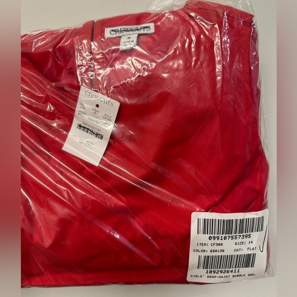 NWT! J.Crew Crewcuts Girls' drop-waist bubble dress in taffeta. Size 14 $98 - Picture 6 of 6